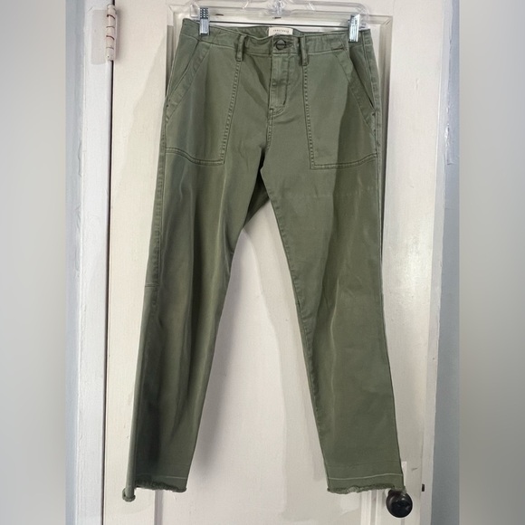 Sanctuary Women's Utility Crop Chino Pants Peace Green 28 - Picture 4 of 9